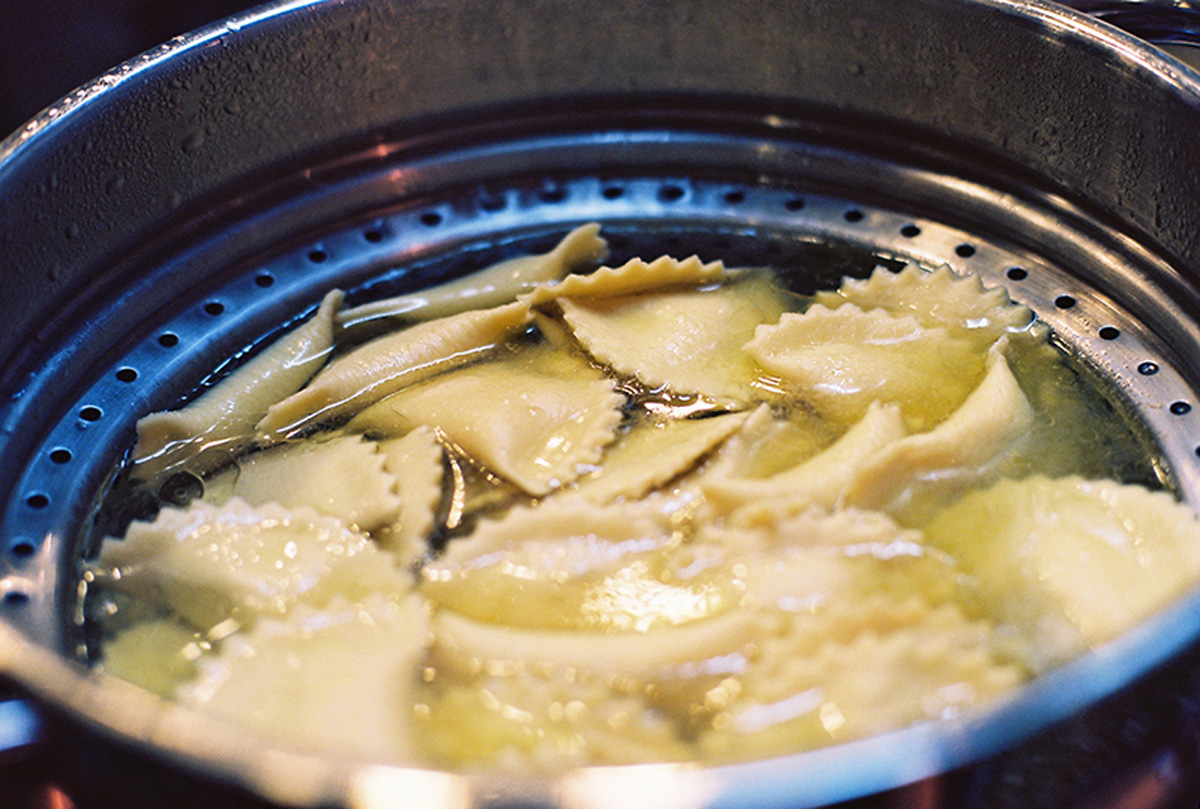 Lamb ravioli. Fundamentals of Italian Cuisine. Cooking classes in Odessa.