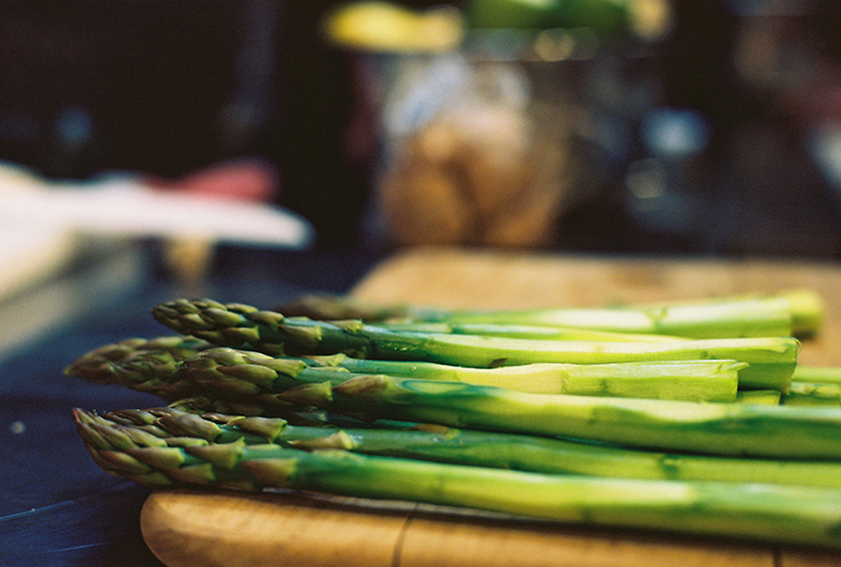 Asparagus. Fundamentals of Italian Cuisine. Cooking classes in Odessa.