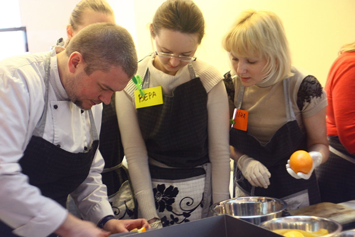 Franco-Moroccan cuisine. How to cook duck tajine with oranges and couscous salad. Сooking school "My Odessa Cuisine".