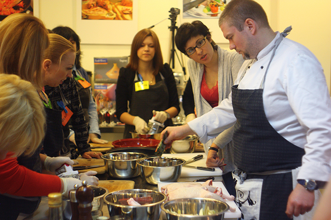 Franco-Moroccan cuisine. How to cook duck tajine with oranges and couscous salad. Сooking school "My Odessa Cuisine".