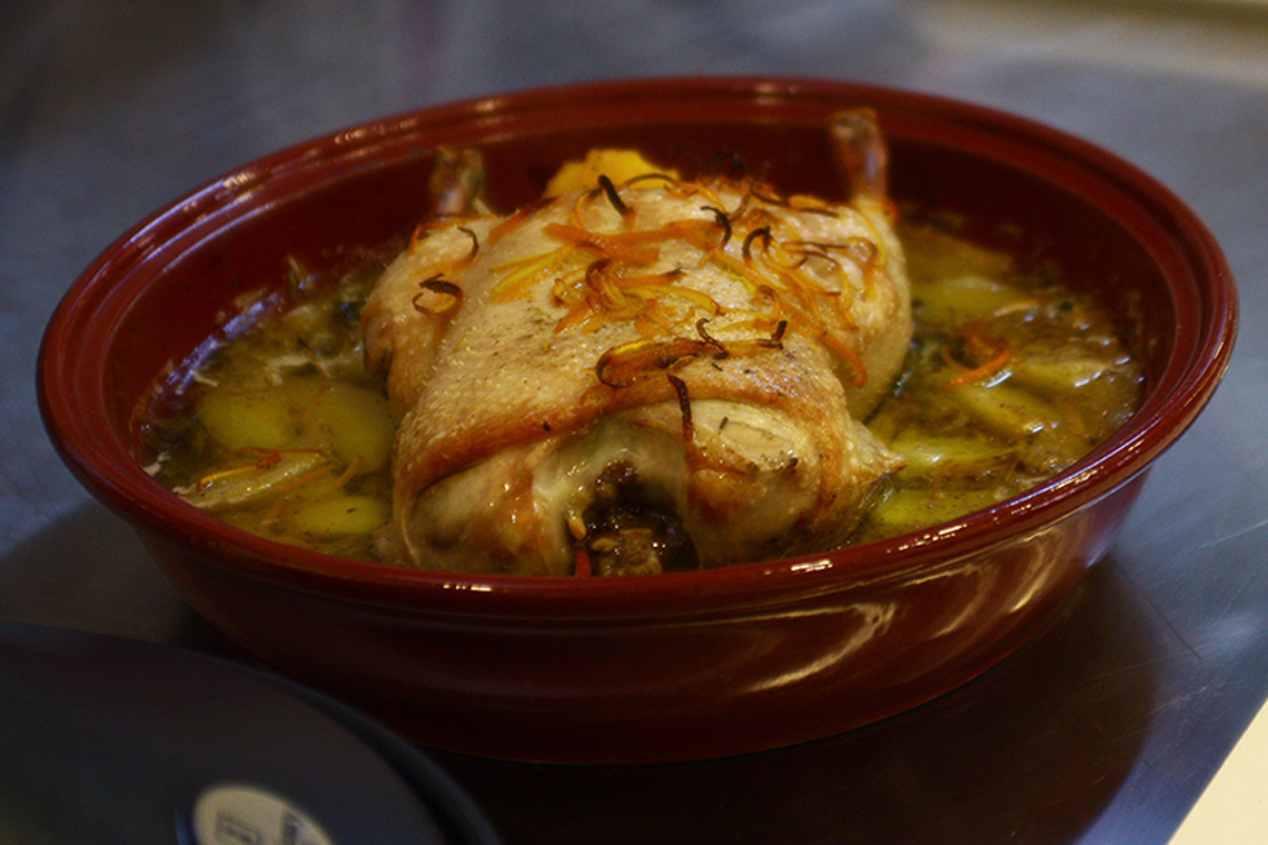 Franco-Moroccan cuisine. How to cook duck tajine with oranges. Сooking school "My Odessa Cuisine".