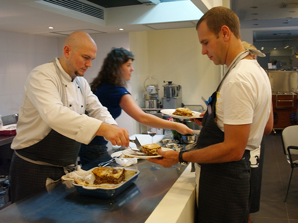 Presentation of dishes. Lesson "Viva Italia!" with Konstantin Rossoshenko. Cooking classes in Odessa.