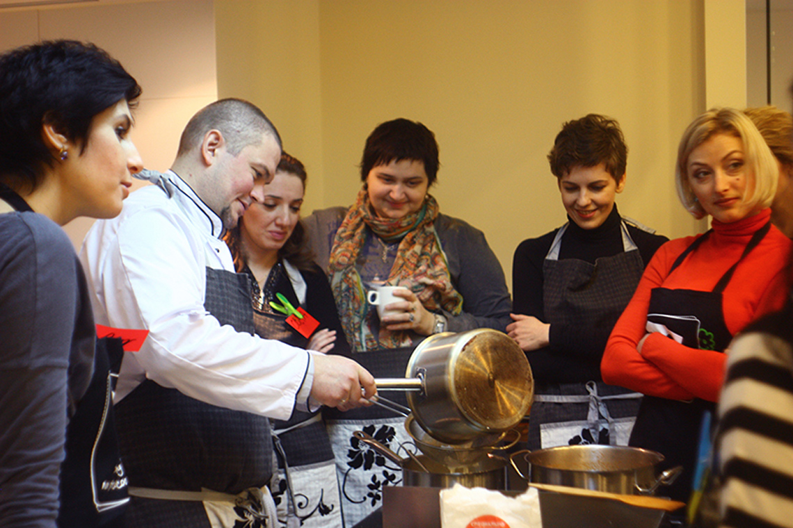 Lesson dedicated to Italian cuisine. Сooking school "My Odessa Cuisine".