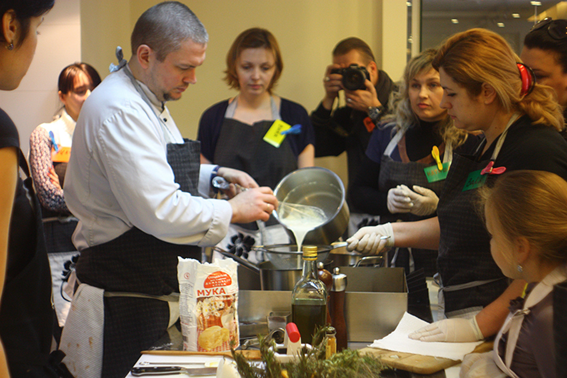 Bechamel. Lesson "Tastes of Italy". Сooking school "My Odessa Cuisine".