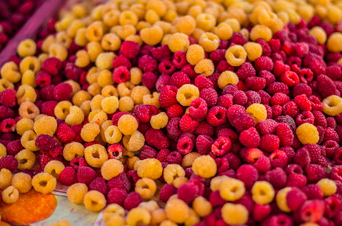 Sunny and tasty raspberries. Maria Kalenska food blog, Odessa.