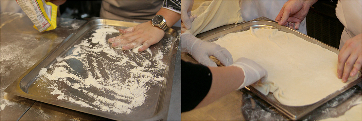 Dough for flambee