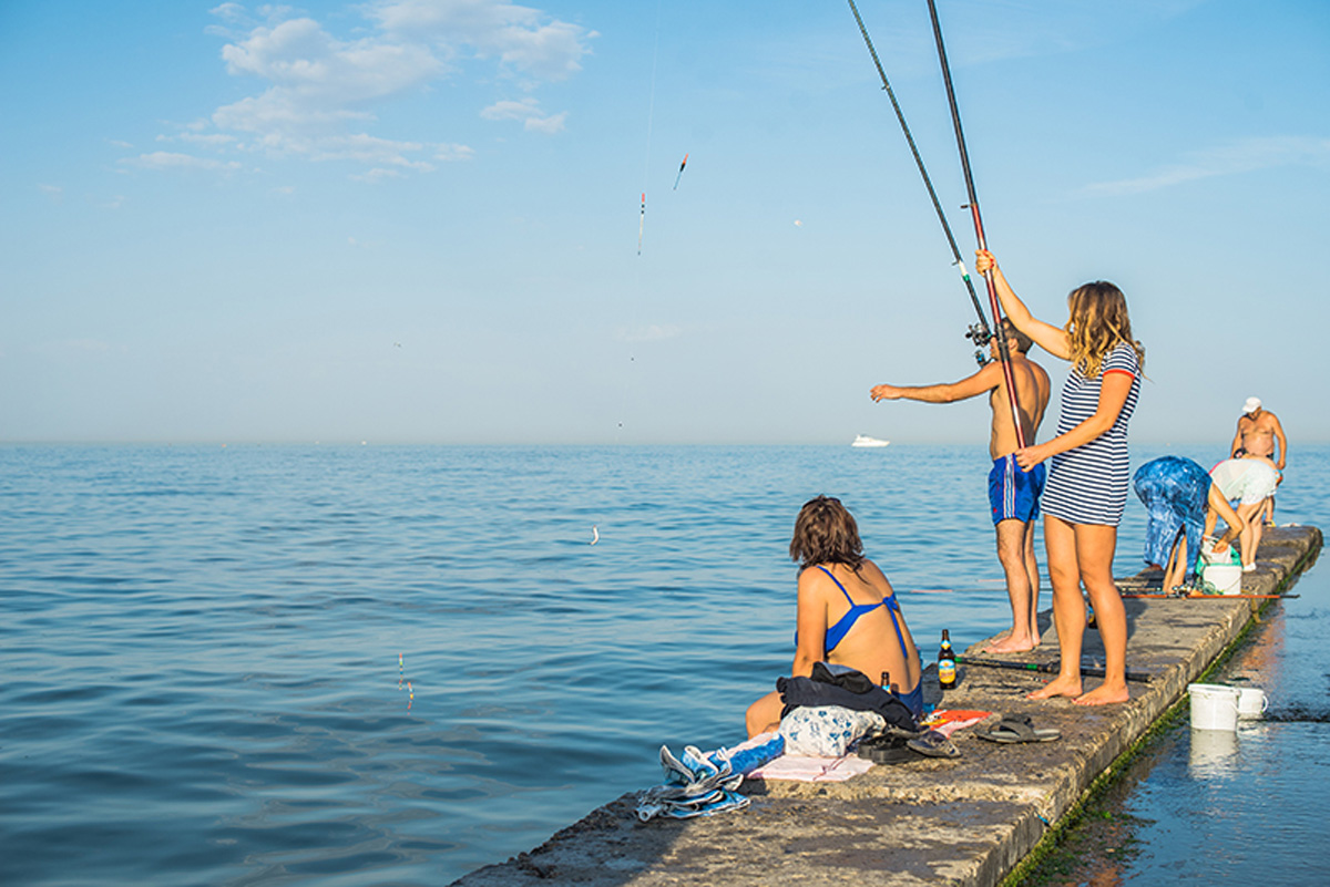 Fishing. Maria Kalenska food blog, Odessa.