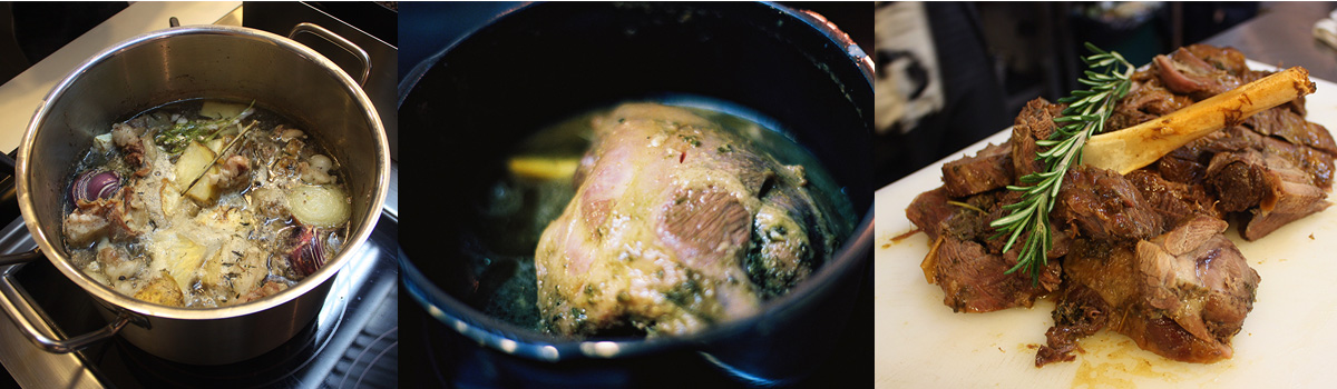 Abruzzi-style leg of lamb. Best cooking site with simple culinary recipes
