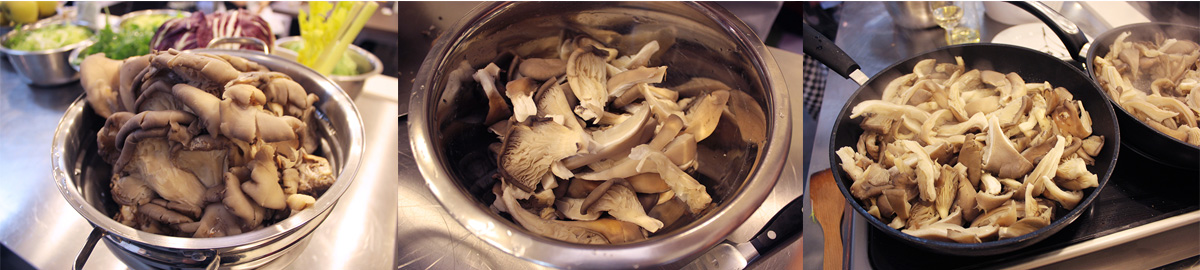 Prepare mushrooms