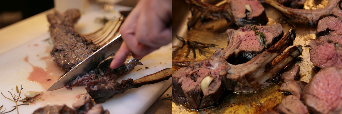 Roasted lamb with rosemary. Step by step recipes in Maria Kalenska blog