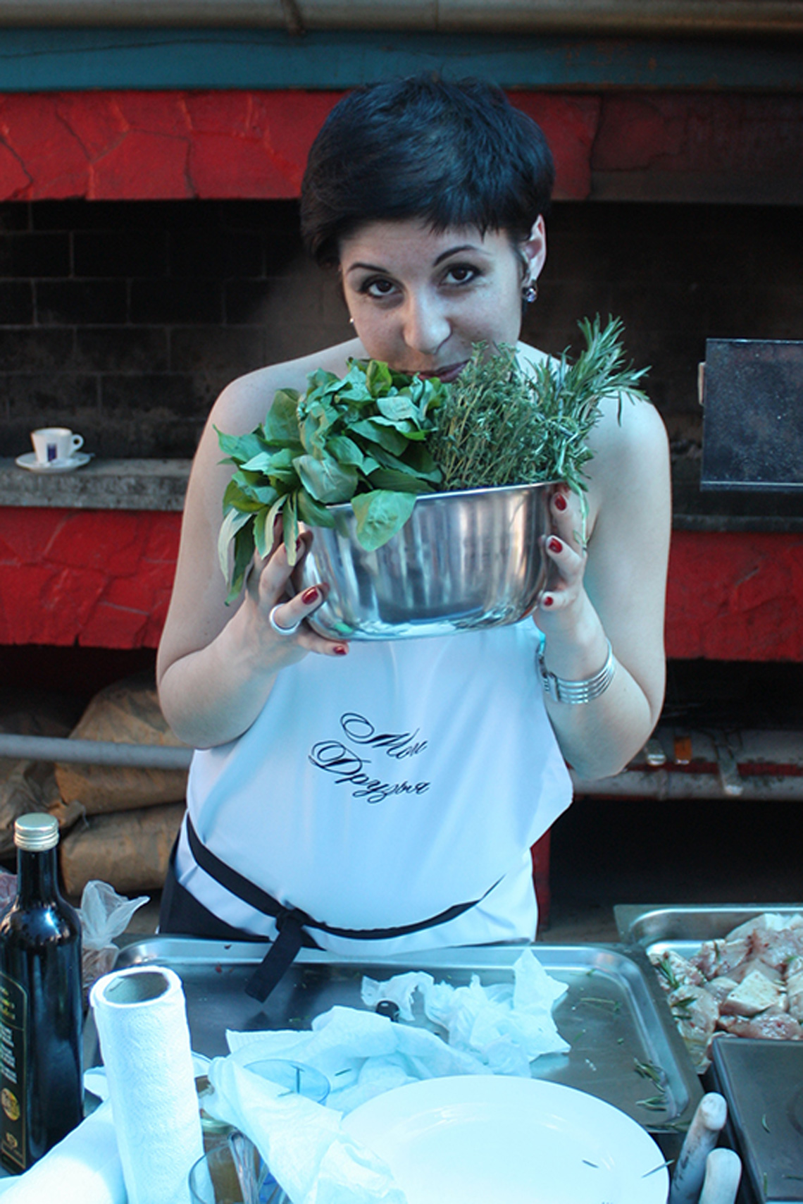 Tasty greens. Meat & Grill & Barbecue Course. Сooking school "My Odessa Cuisine".