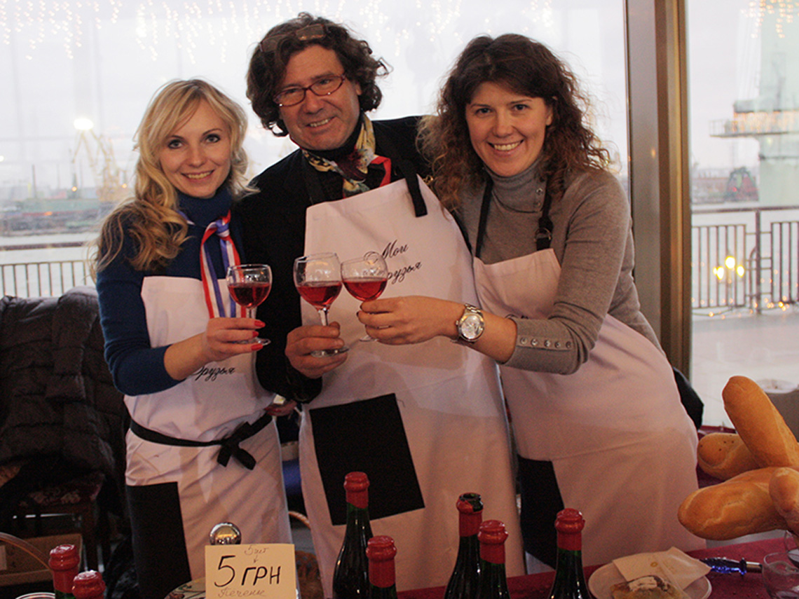 Maria Kalenska. Charity Christmas Fair. Cooking school in Ukraine.