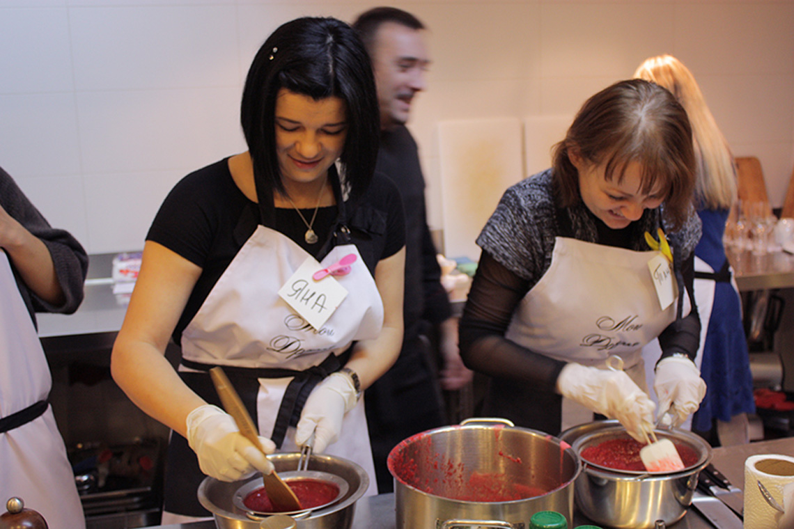 Lesson “Food and Wine Synergy”. Bourgogne Pinot Noir . Сooking school "My Odessa Cuisine".