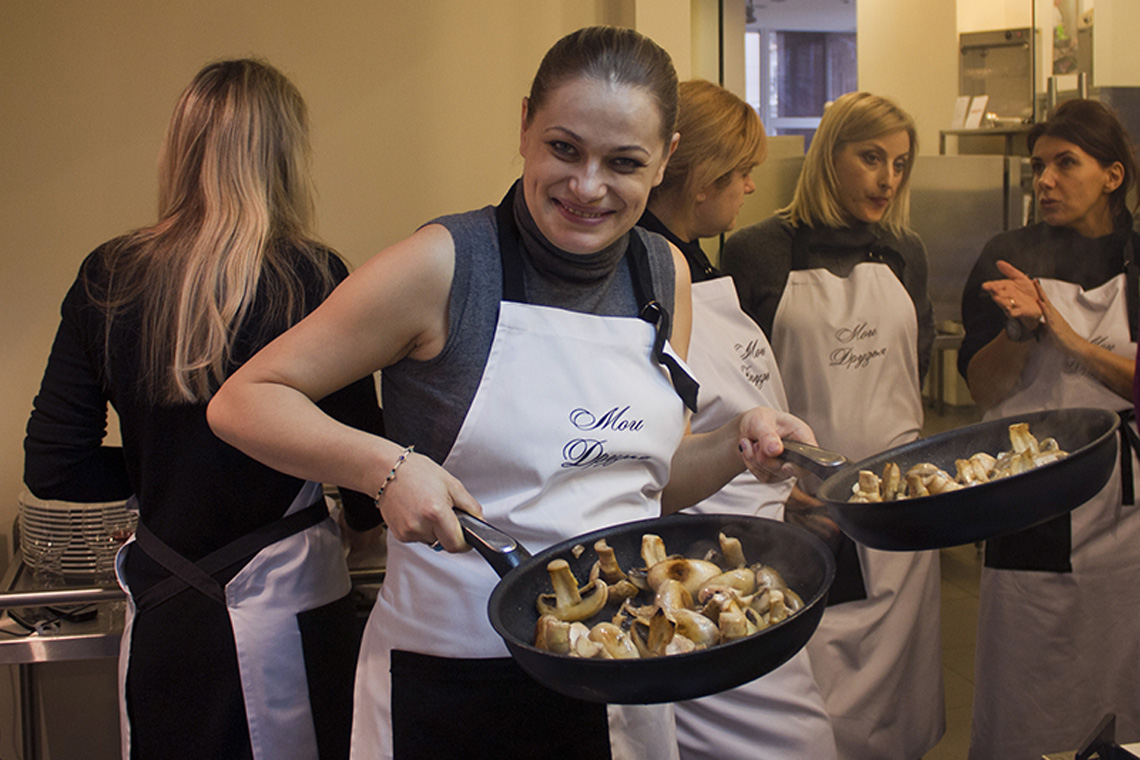 Mushrooms. Course "French Regional Cuisine". Сooking school "My Odessa Cuisine".
