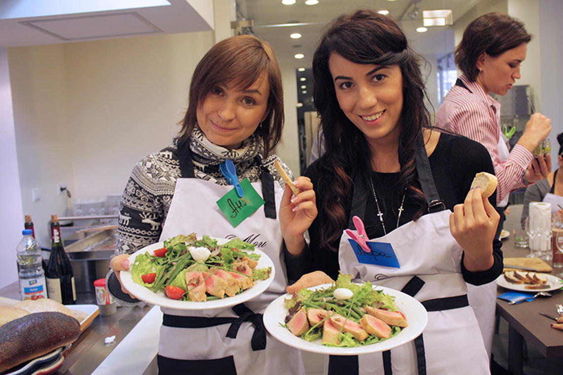 Salad. Course "French Regional Cuisine". Сooking school "My Odessa Cuisine".