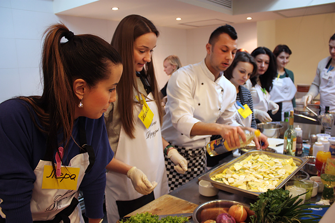 Dutch chicken. Lesson "Dutch Cuisine". Cooking school in Ukraine.