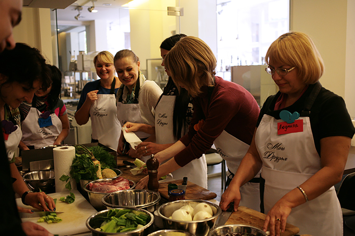 Lesson "Greek Cuisine". Cooking school in Ukraine.