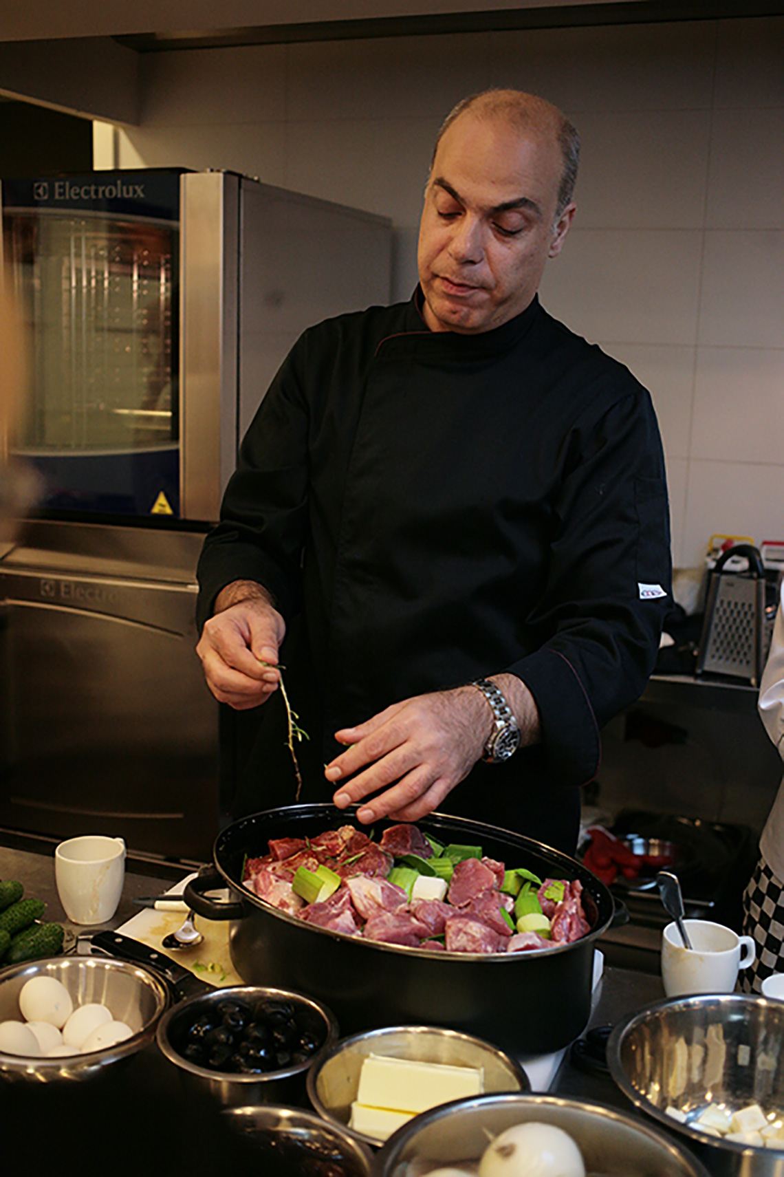 Sofronis Paradisopoulos. Lesson "Greek Cuisine". Cooking school in Ukraine.