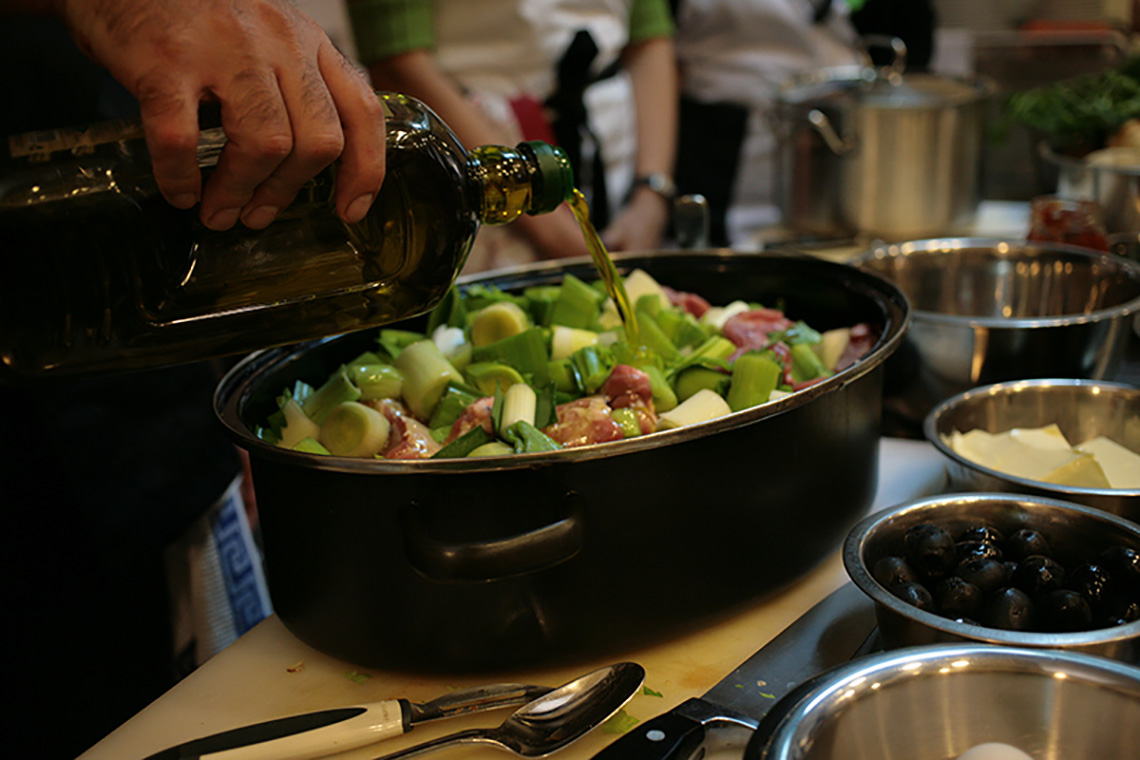 Delicious Greek cuisine. Cooking school in Ukraine.