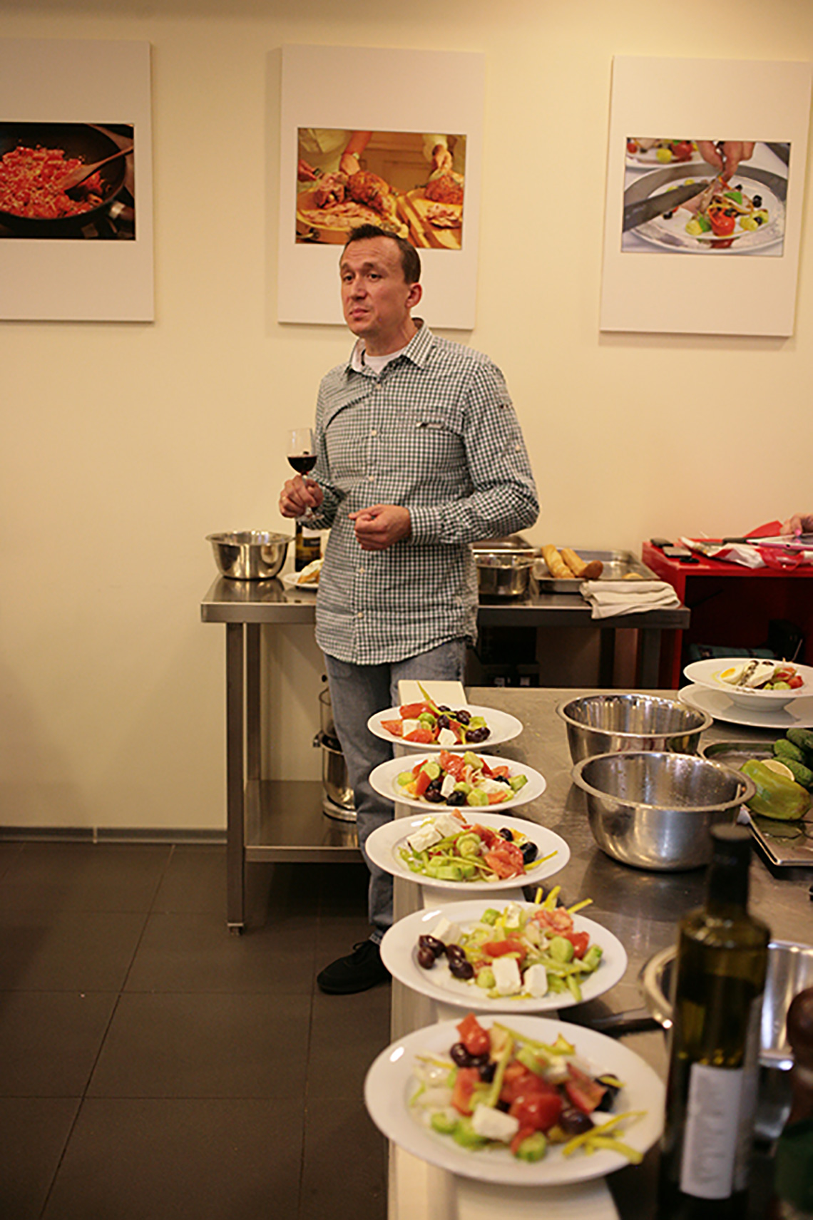 Sommelier. Lesson "Greek Cuisine". Cooking school in Ukraine.