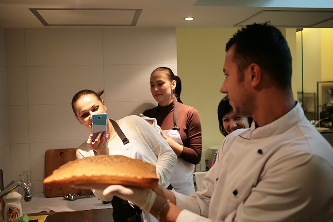 Chef Stefoglo. Lesson "Greek Cuisine". Cooking school in Ukraine.