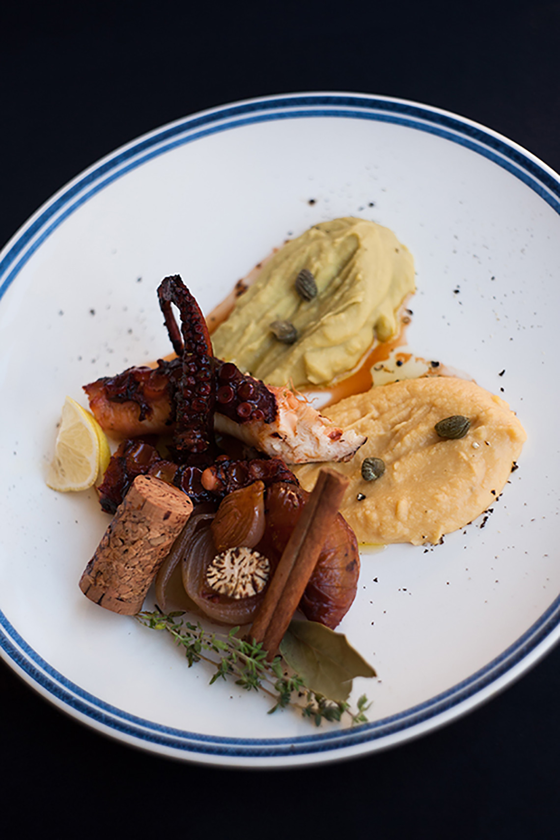Greek cuisine dishes. Cooking school in Ukraine.