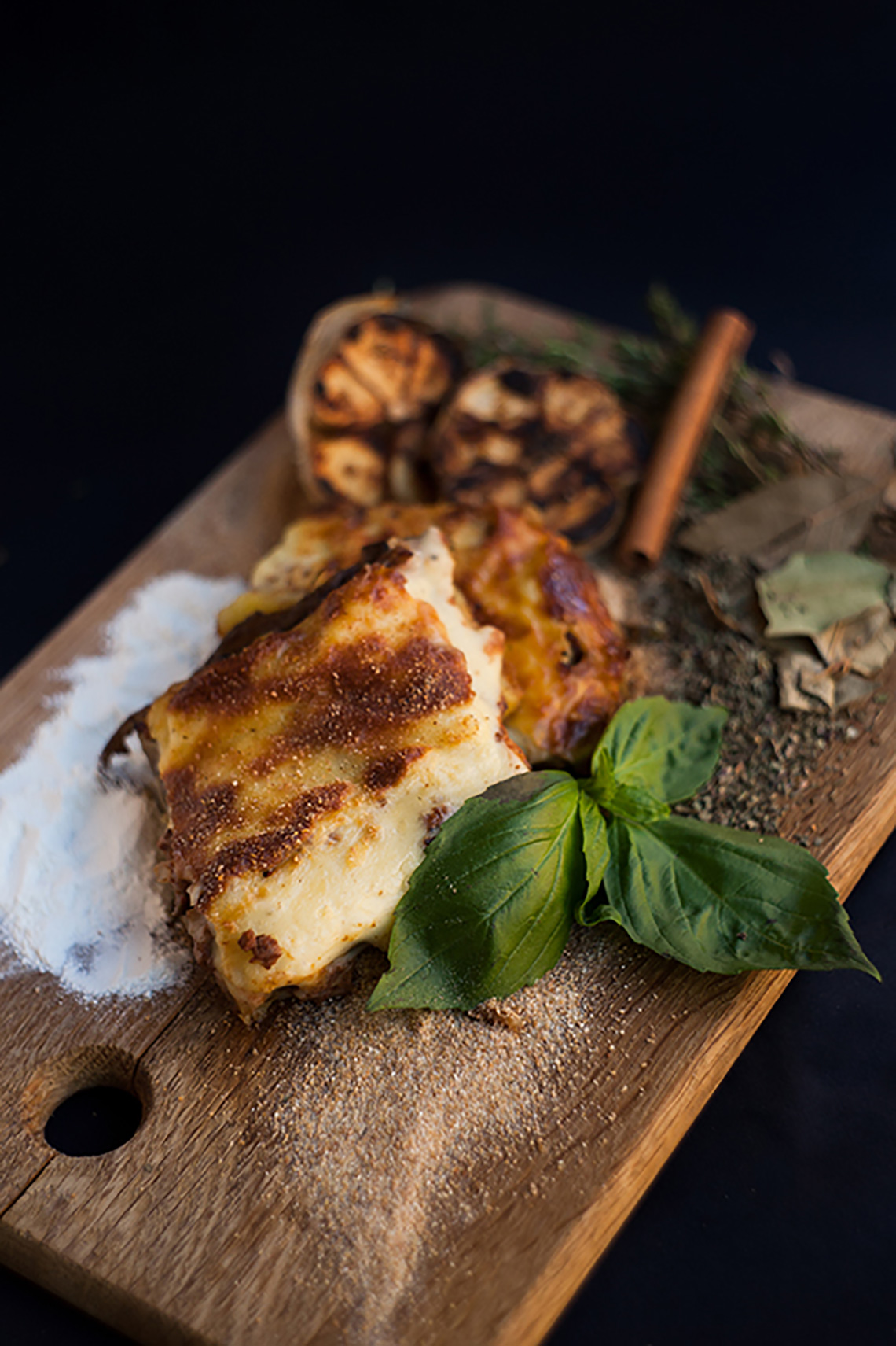 Moussaka. Greek cuisine dishes. Cooking school in Ukraine.