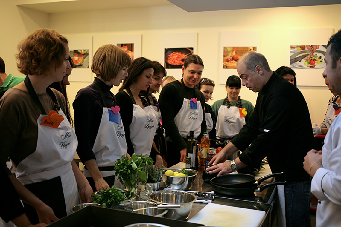 Greek cuisine. Cooking school in Ukraine.