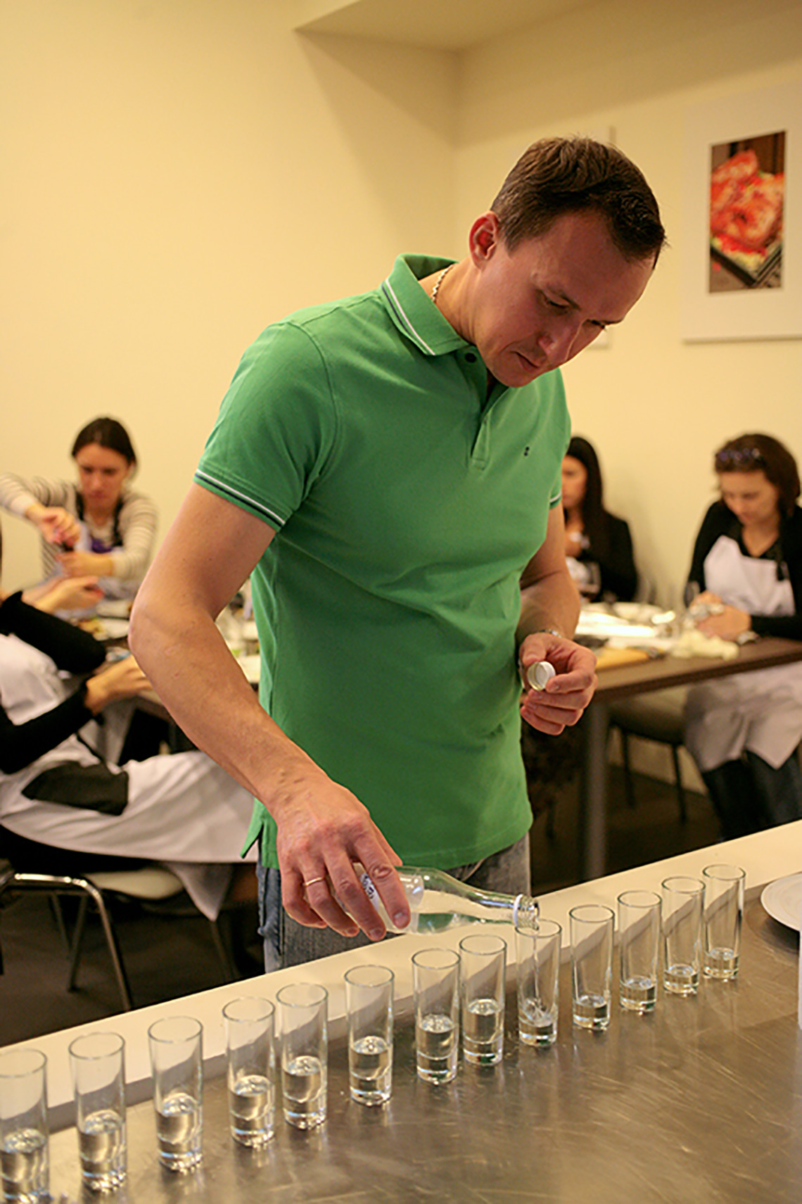 Sommelier. Greek cuisine dishes. Cooking school in Ukraine.