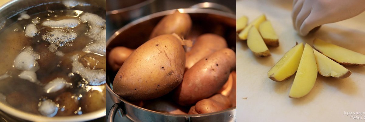 Cook potatoes