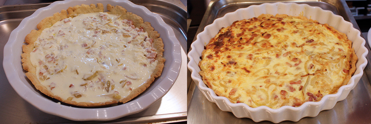 Bake quiche