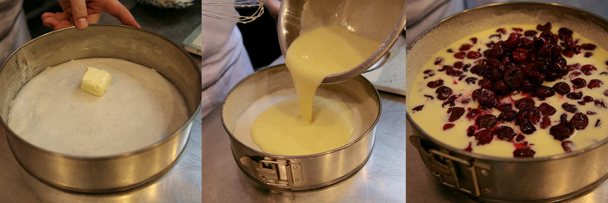 Dough in baking dish