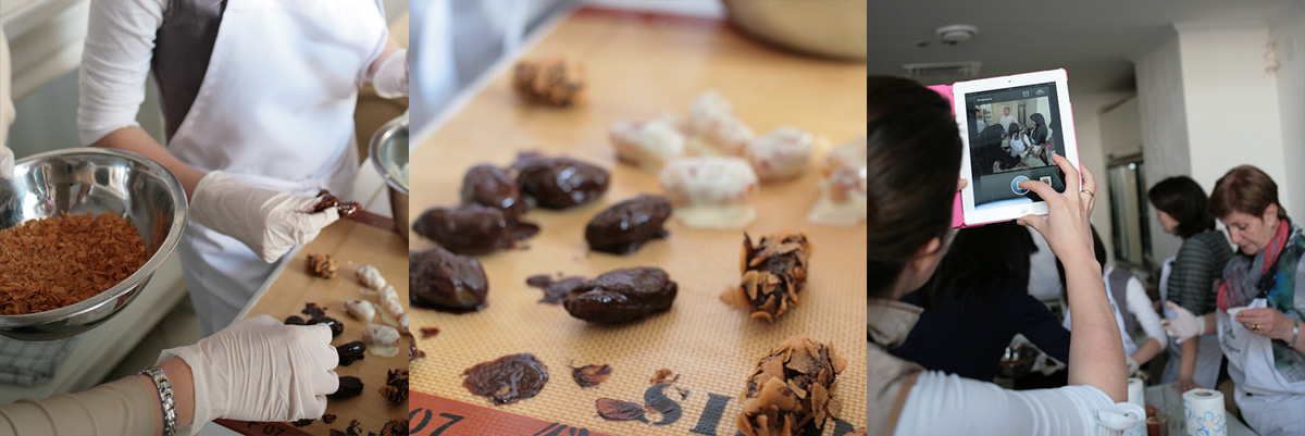 Make chocolate-dipped apricots