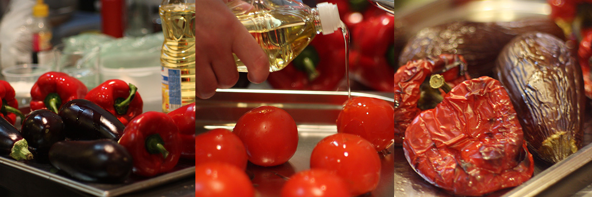 Bake vegetables
