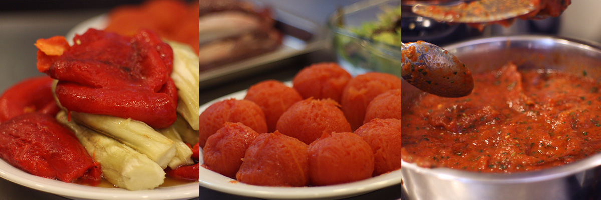 Vegetables for sauce