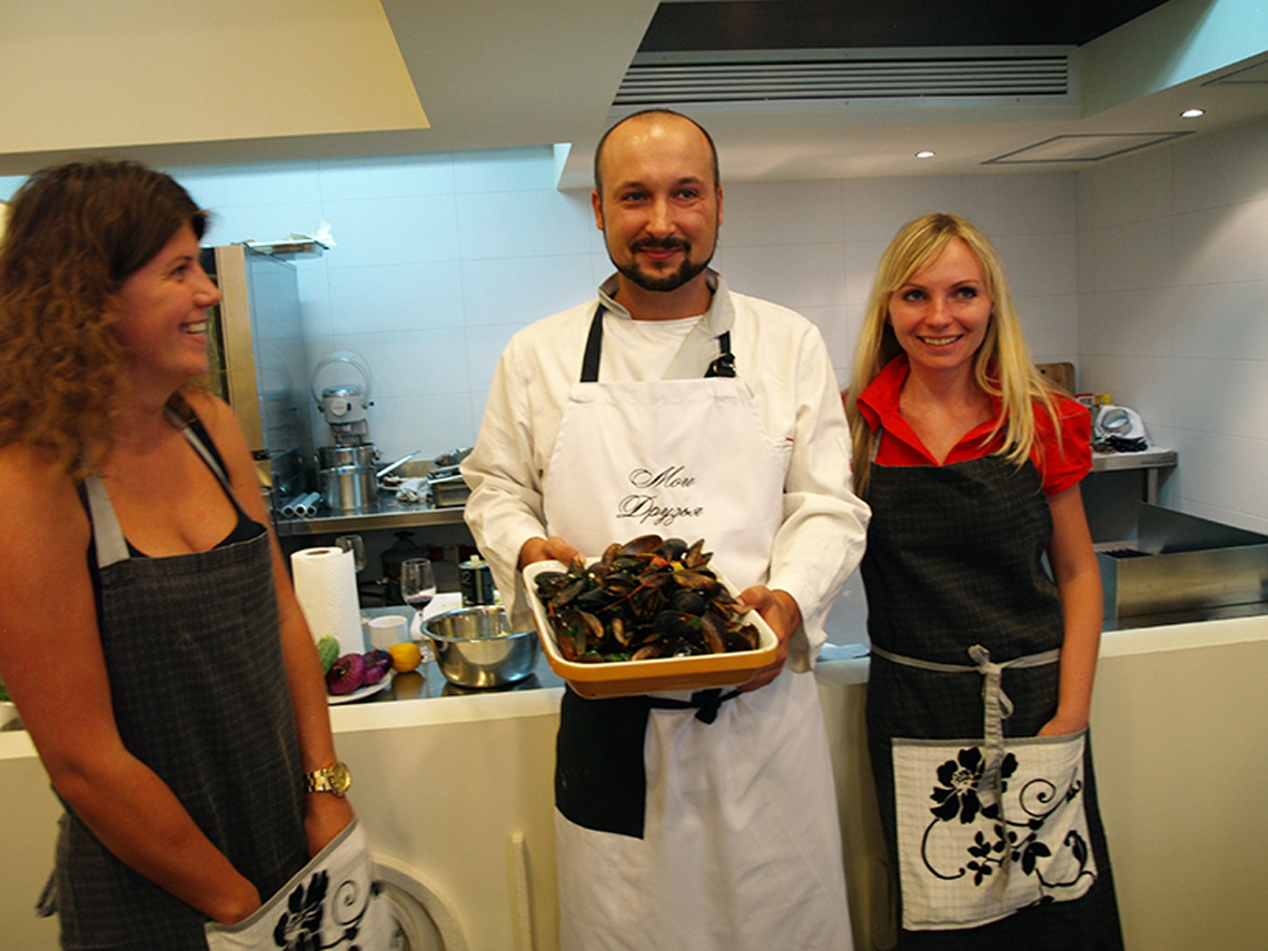Mussels. Lesson "Cretan Cuisine". Сooking school "My Odessa Cuisine".