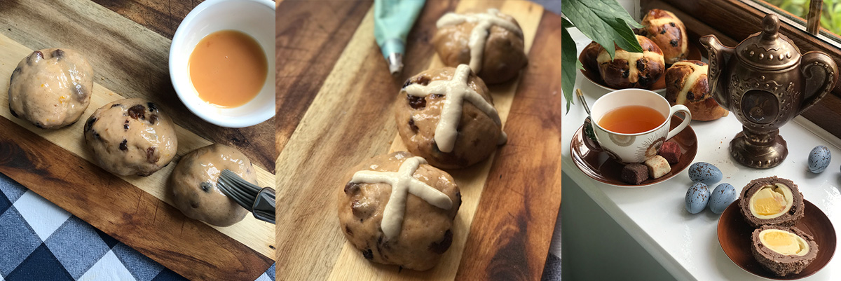 Hot cross bans. Tasty recipes online from famous chefs.