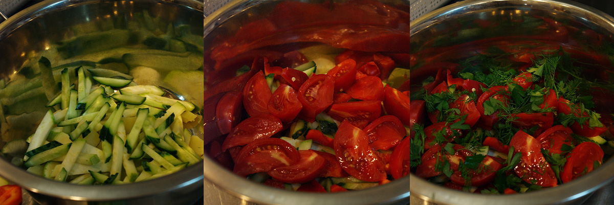 Chopped vegetables. Cretan Salad. Best cooking recipes with step-by-step photos.