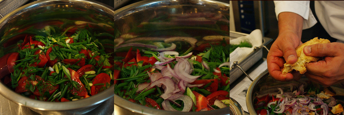 Add greens. Cretan Salad. Best cooking recipes with step-by-step photos.