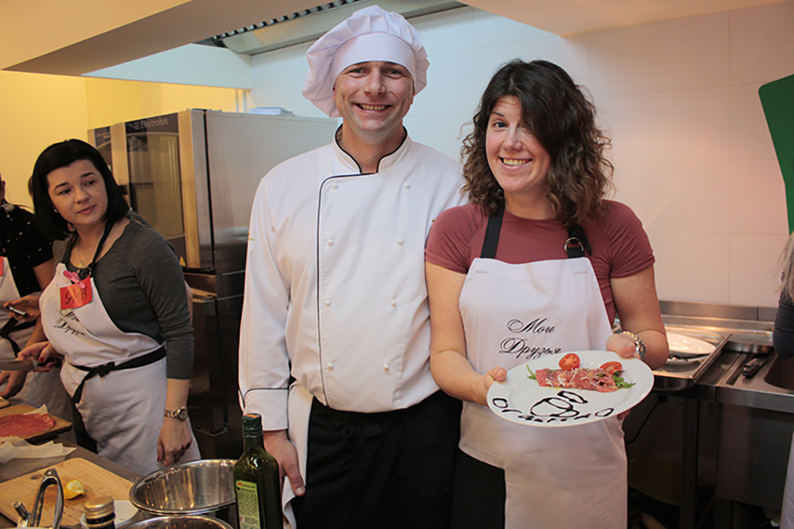 Maria Kalenska. Course "Culinary Traditions of Northern Italy". Cooking school in Ukraine.