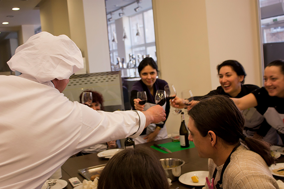 Tasting. Course "Culinary Traditions of Northern Italy". Cooking school in Ukraine.