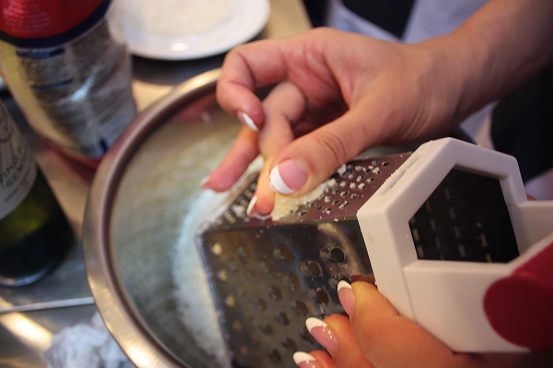 Parmesan. Course "Culinary Traditions of Northern Italy". Cooking school in Ukraine.