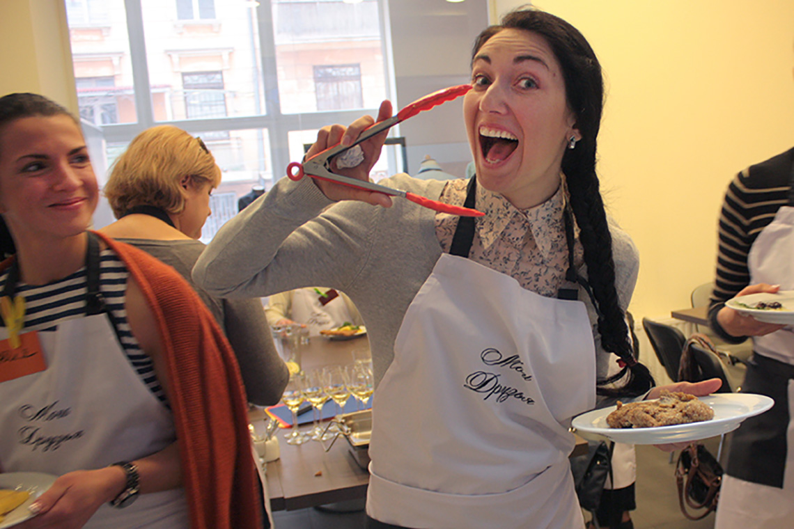Funny moments of lessons. Course "Culinary Traditions of Northern Italy". Cooking school in Ukraine.