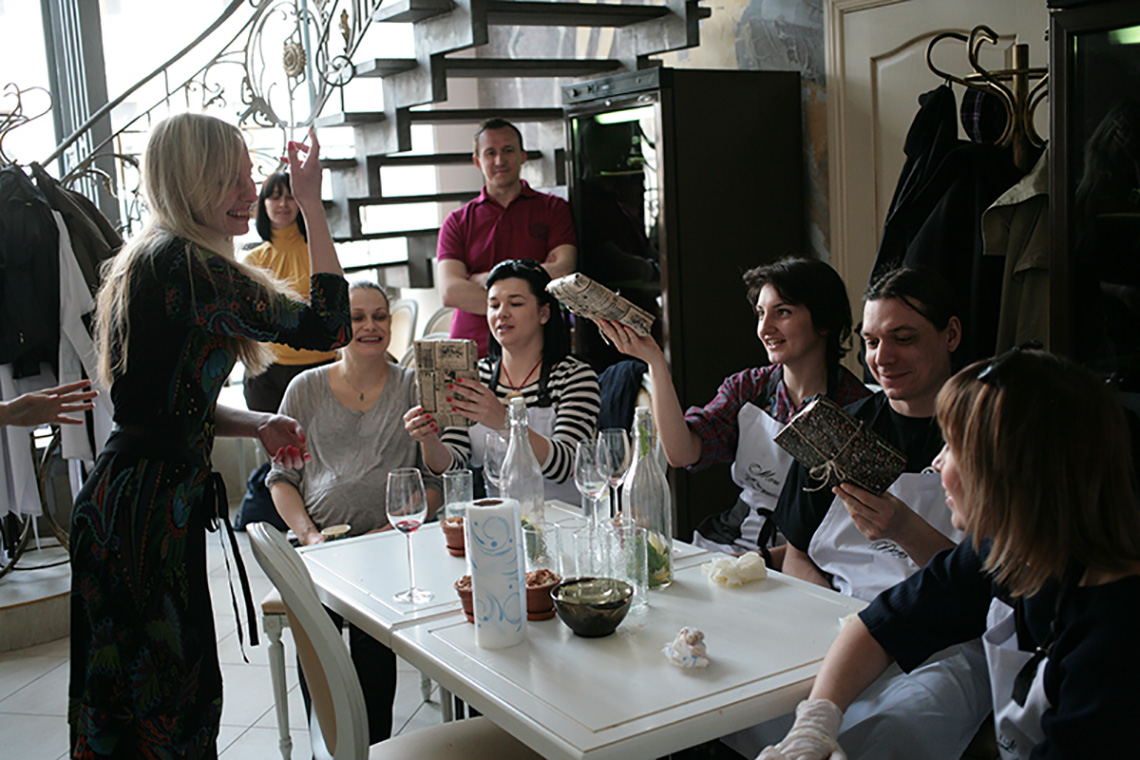 Small gifts. Course "Culinary Traditions of Northern Italy". Cooking school in Ukraine.