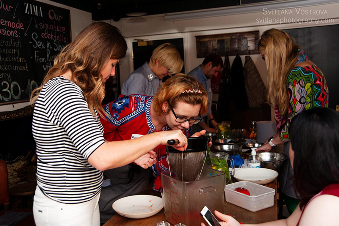 Lovely aromas. Lesson Odessa Cuisine in London.