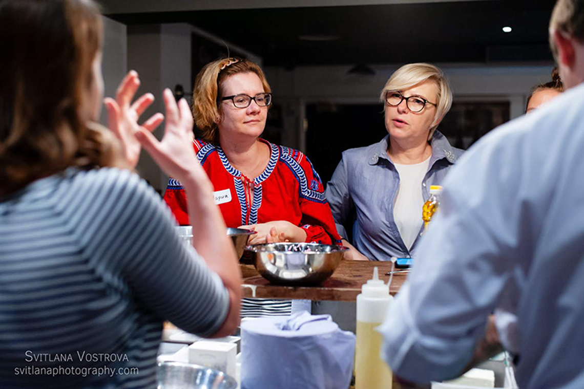 Participants of Lesson Odessa Cuisine in London.
