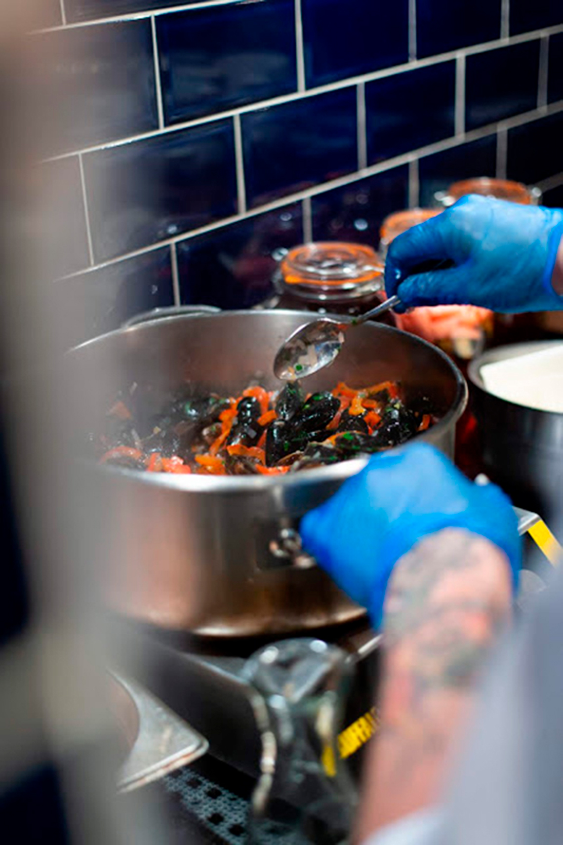 Mussels. Lesson Odessa Cuisine in London.