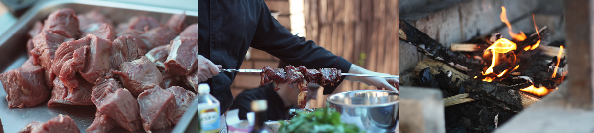 Tender veal kebab. Best cooking recipes with step-by-step photos.