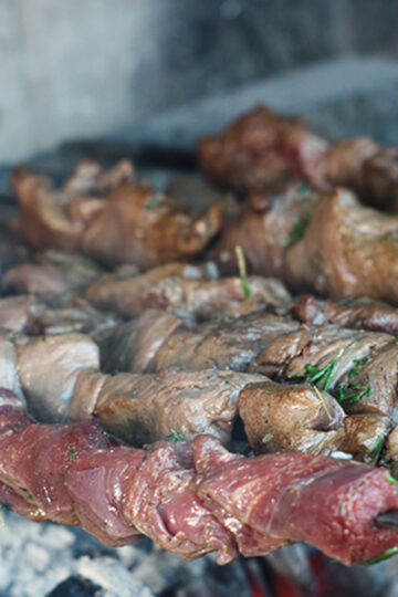 Tender veal kebab. Best cooking recipes with step-by-step photos.