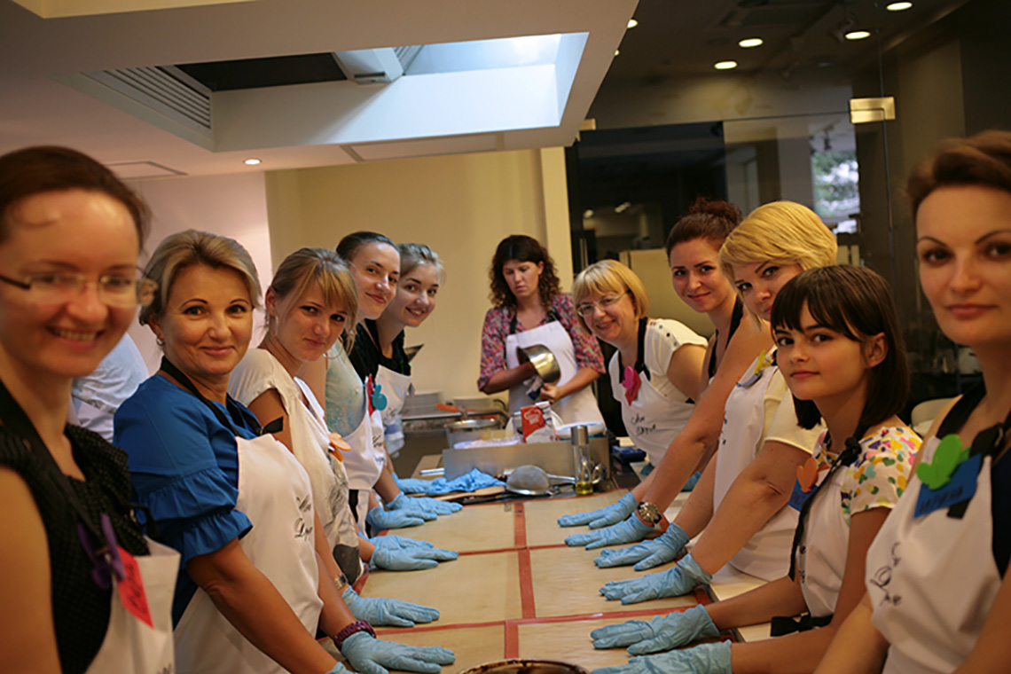 Participants. Pastry lessons "Sweet Secrets 2". Cooking school in Ukraine.